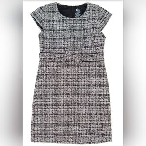 Flowers By Zoe  FBZ Girls Ellerie Tweed Bow Dress Size XL